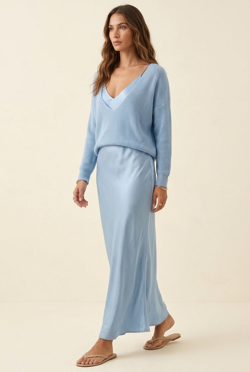 Light blue outfit