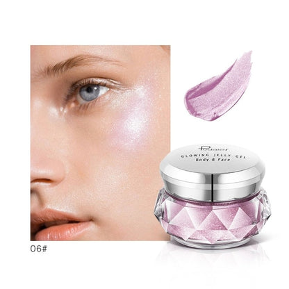 Face Highlighter Jelly Gel Mermaid Eyeshadow Glow Body Glitter