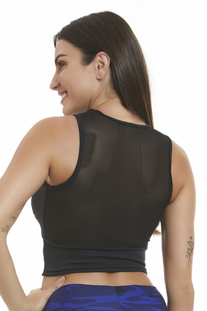 Elegance Black Crop Top