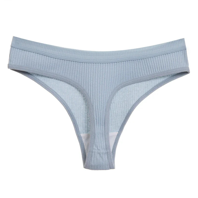 4Pcs Women's Panties G-Strings Set Fashion New Striped Soft Cotton