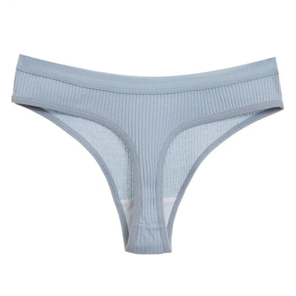 4Pcs Women's Panties G-Strings Set Fashion New Striped Soft Cotton