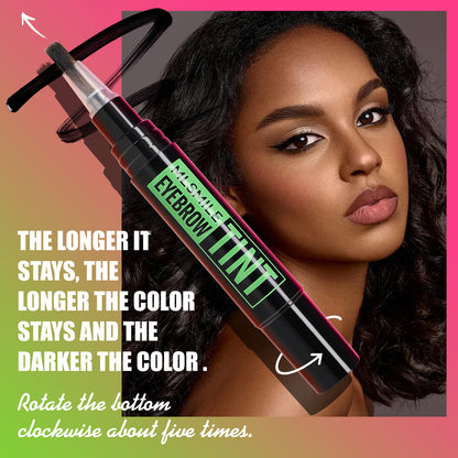 Women's Eyebrow tint product with stencil 