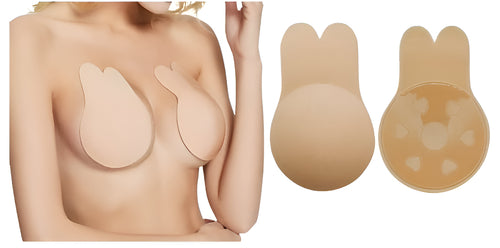 Lift-Up Adhesive Nipple Covers – Invisible Backless Stick-On Bra